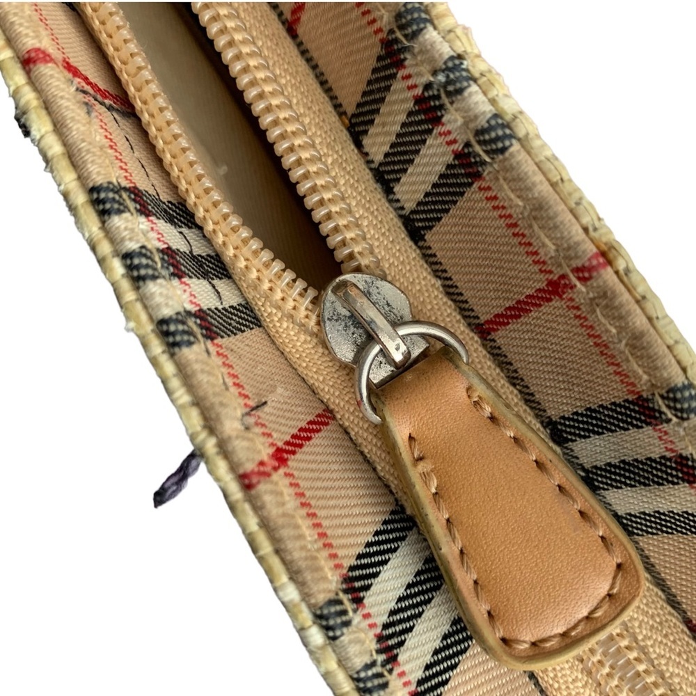 Kate SPADE JUTE BAG PLAID CHECK PRINT - Picture 6 of 11